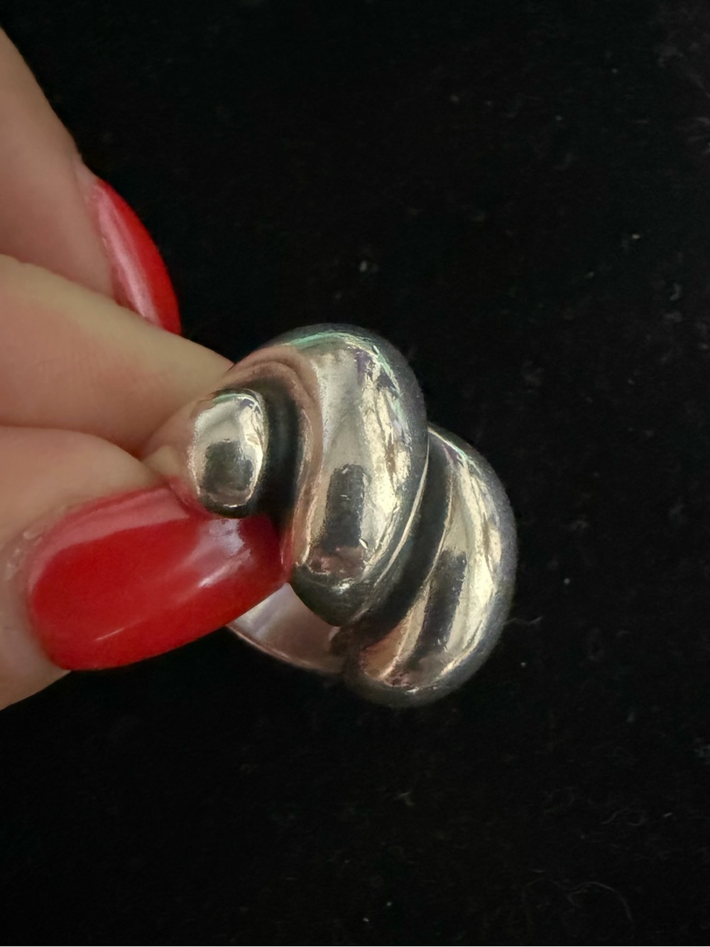 James Avery Sterling silver “Sisterhood,” ring.  Thick and CHUNKY